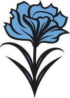 A simple yet elegant blue flower icon, perfect for adding a touch of nature to your designs vector