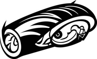 Intricate black and white tattoo design of an eagle eye with feathers and geometric patterns vector
