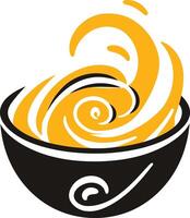 Abstract Illustration of a Bowl of Soup vector