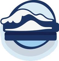 Stylized Ocean Wave Logo vector