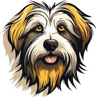 Portrait of a Happy Dog vector