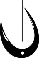 A simple, bold, and abstract logo featuring a crescent moon shape with a vertical line vector
