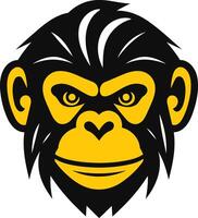 Close-up of a Monkey's Face vector