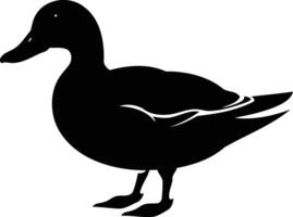 A simple, elegant silhouette of a duck, perfect for logos, illustrations, and more vector
