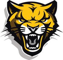 Aggressive Wildcat Mascot Design vector