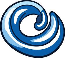 Abstract blue wave design, perfect for branding, logos, and web design vector