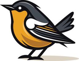 A friendly, cartoon-style bird with a simple, bold design, perfect for branding or illustrations vector