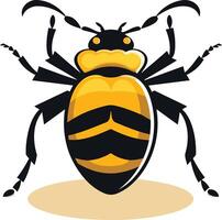 A bold and eye-catching illustration of a cartoon bee, perfect for branding, logos, and designs with a playful and nature-inspired theme vector