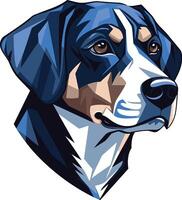 Portrait of a Bernese Mountain Dog vector