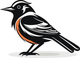 A stylized illustration of a bird, perfect for branding, logos, or web design vector