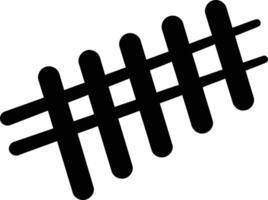 Simple black and white graphic of a fence or gate, perfect for minimalist designs, website backgrounds, or social media graphics vector