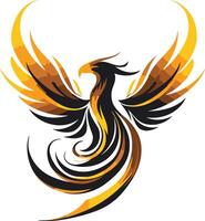 Phoenix Bird in Flight vector