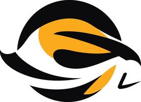 A dynamic and bold logo featuring a stylized abstract design with a circular element, ideal for sports teams, businesses, or organizations looking for a modern and impactful visual identity vector