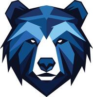 A bold and modern geometric bear logo, perfect for a brand that wants to project strength, power, and a touch of wilderness vector