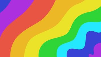 Abstract Wavy Rainbow Color Background vector