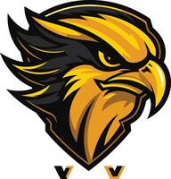 Golden Eagle Mascot Design for a Team vector