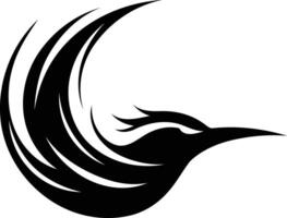 Abstract, stylized bird logo design vector