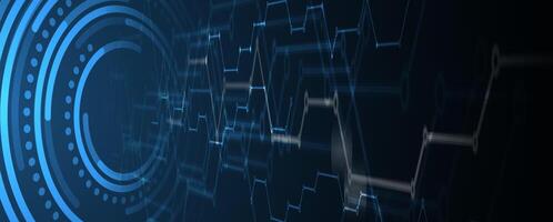 Analyzing Financial Data with Technology to Shape Future Business Strategies vector