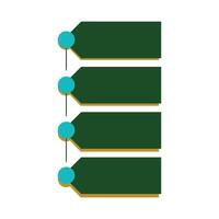 Green and yellow blank labels on a white background. infographic simple design with green and blue color. Design element design with infographic theme vector