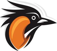 A bold and dynamic bird logo, perfect for businesses seeking a powerful and memorable brand identity vector