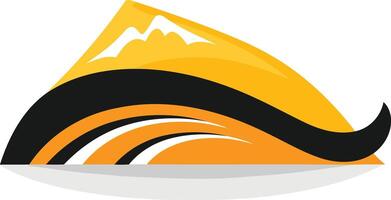 Abstract Design with Yellow and Black vector