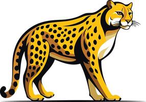 Cheetah Illustration - A Powerful and Graceful Creature vector