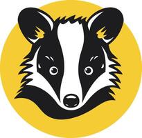 A bold and playful badger mascot design perfect for a brand focused on nature, adventure, or outdoor activities vector