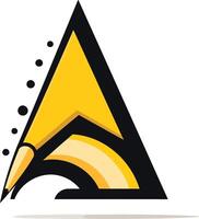 Abstract Triangle Design with Pencil vector