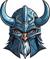 The Face of a Viking Warrior vector