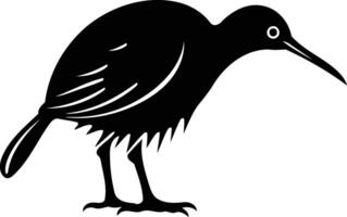 A simple yet striking silhouette of a bird, perfect for use in branding, design projects, or as a tattoo design vector
