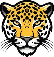 A fierce and powerful leopard head mascot logo, perfect for sports teams, businesses, and branding vector