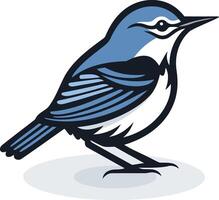 A charming bluebird illustration, perfect for nature-themed branding or design projects vector