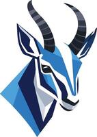 A bold and stylized illustration of a gazelle's head, perfect for branding, logos, or any design that needs a touch of speed and agility vector