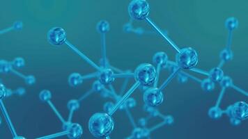 3D rendering of a model of a molecule photo