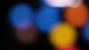 Colorful Blurry Lights Creating an Abstract Background During Evening Event photo