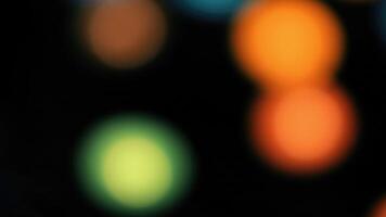 Abstract bokeh background of traffic jam in the city at night photo