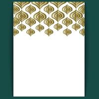 Gold Ornamental Border Template with Space for Text, Perfect for Invitations and Announcements vector