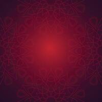 Decorative Red Petal Mandala Background Design with Intricate Ornamental Patterns vector