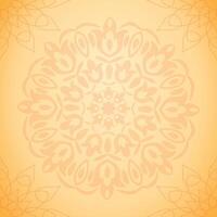 Decorative Yellow Mandala Flower Pattern Background with Symmetric Design for Festival or Invitation vector