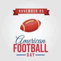 American Football Day design template good for celebration usage. American Football Day design. flat design. eps 10. vector