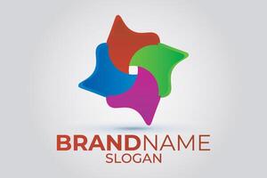 Abstract logo design. Branding icon. vector