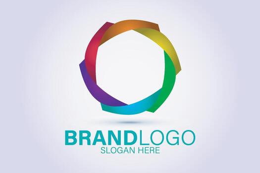 abstract logo design. color logo design. vector