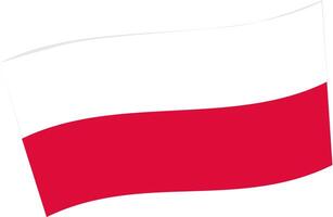 The national flag of Poland. vector