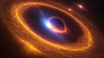 das parallel Universum enthüllt ein Neu Planet umgeben durch Sterne und Galaxien, wie Entdecker Reise durch tief Raum zu aufdecken das Geheimnisse von das Kosmos und das Schönheit von kosmisch Entdeckung. video