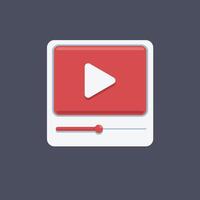 play page in flat design. vector