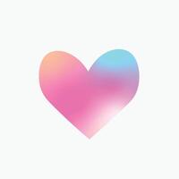 love sign gradient color in flat design. vector