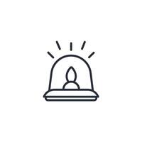 alarm icon. .Editable stroke.linear style sign for use web design,logo.Symbol illustration. vector