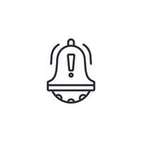 alert icon. .Editable stroke.linear style sign for use web design,logo.Symbol illustration. vector