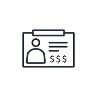 wanted icon. .Editable stroke.linear style sign for use web design,logo.Symbol illustration. vector