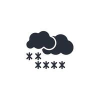 Snow icon. .Editable stroke.linear style sign for use web design,logo.Symbol illustration. vector